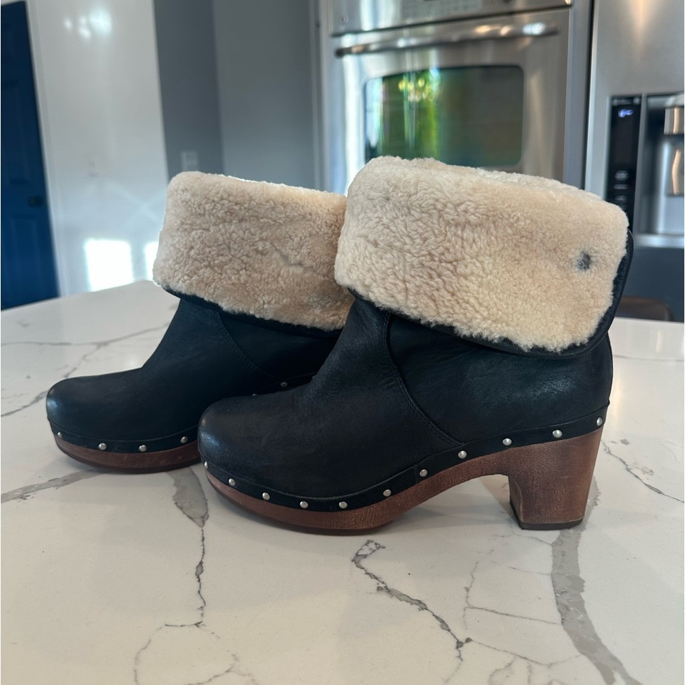 UGG Lynnea Shearling Clog Boot
